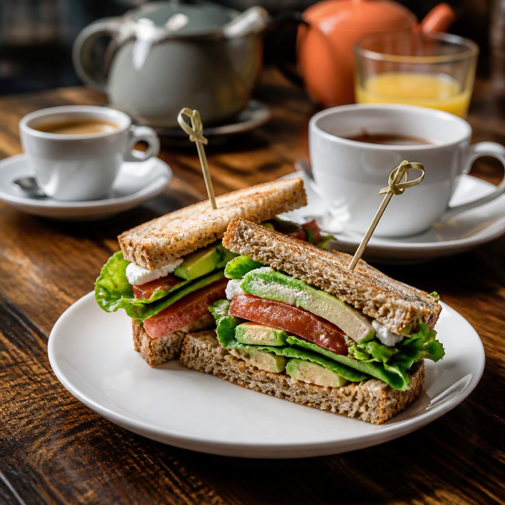 Veggie club sandwich